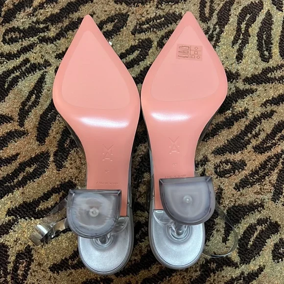 Amina muaddi begum glass pumps clear gray - Picture 5 of 7